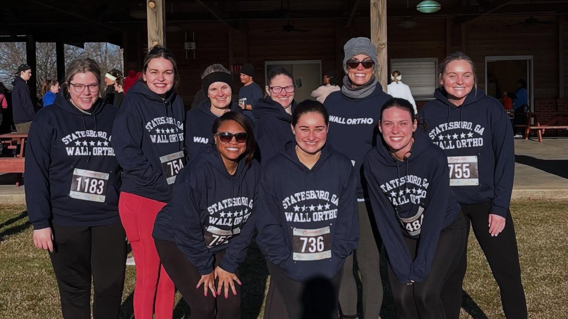 Wall Orthodontics team at Chocolate Run in Statesboro supporting Open Hearts Mission