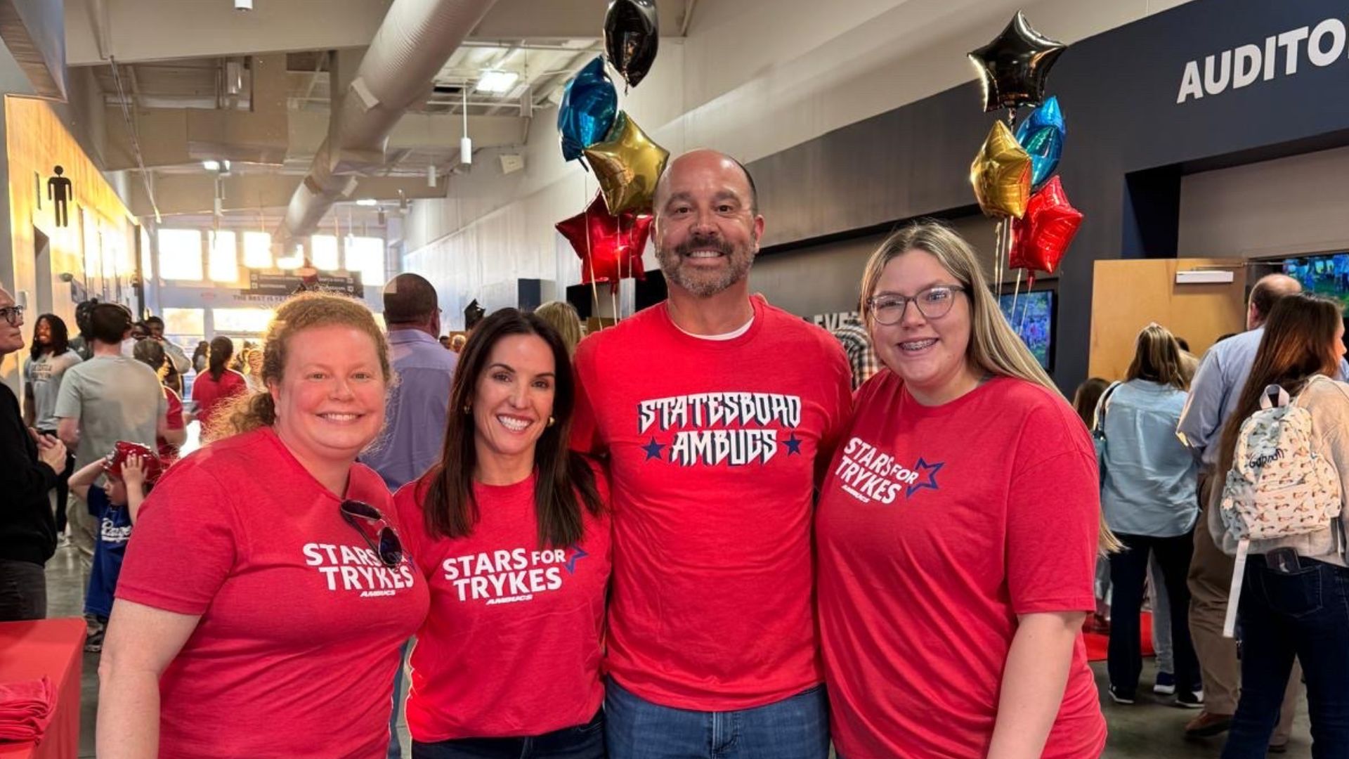 Wall Orthodontics team at Stars for Trykes event in Statesboro supporting AMBUCS